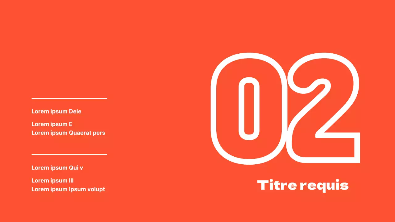 Des présentations propres