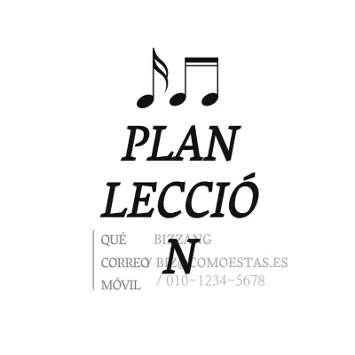 PLAN DE LECCIONES