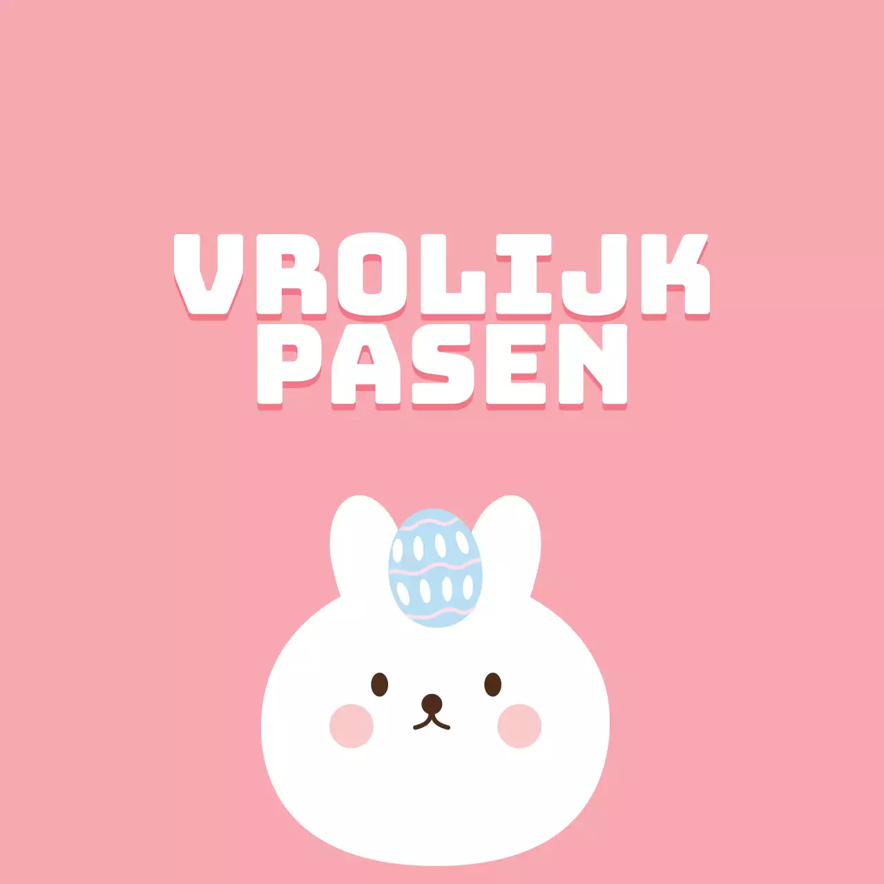 Schattige kerkelijke paasetiketten met roze illustraties