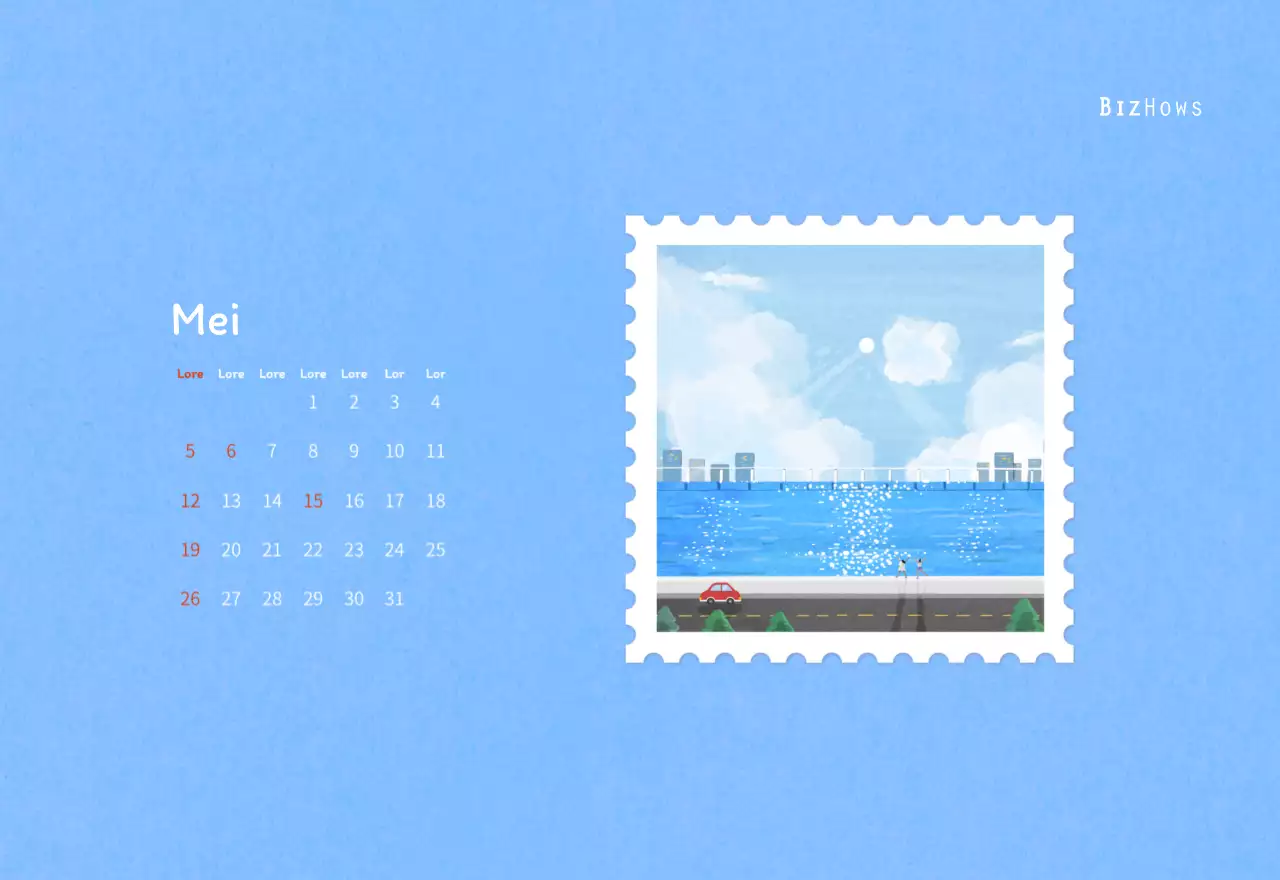 Stempelillustraties met een warm concept