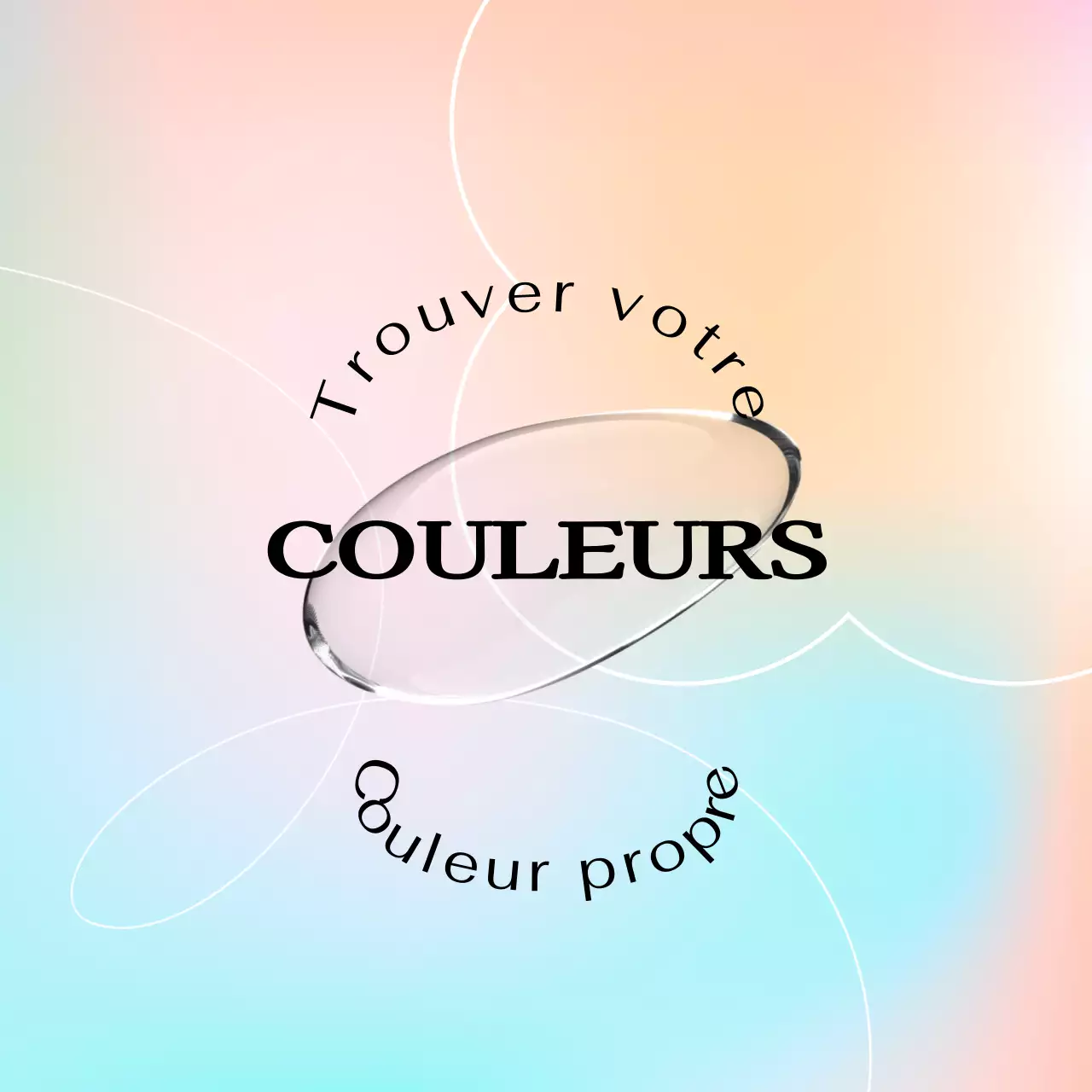 Les marchandises de l'exposition présentent des dégradés colorés et une atmosphère de rêve