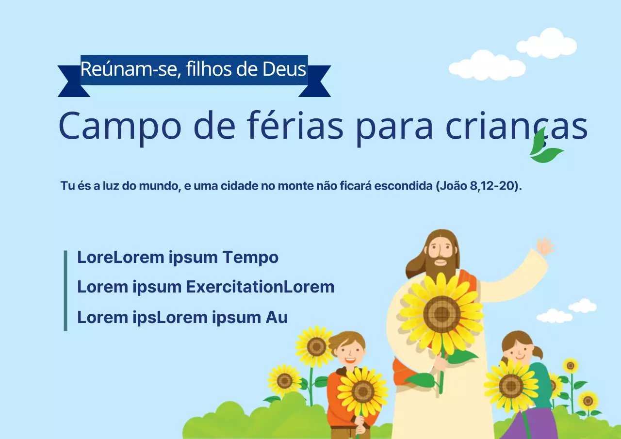 Campo de férias para crianças