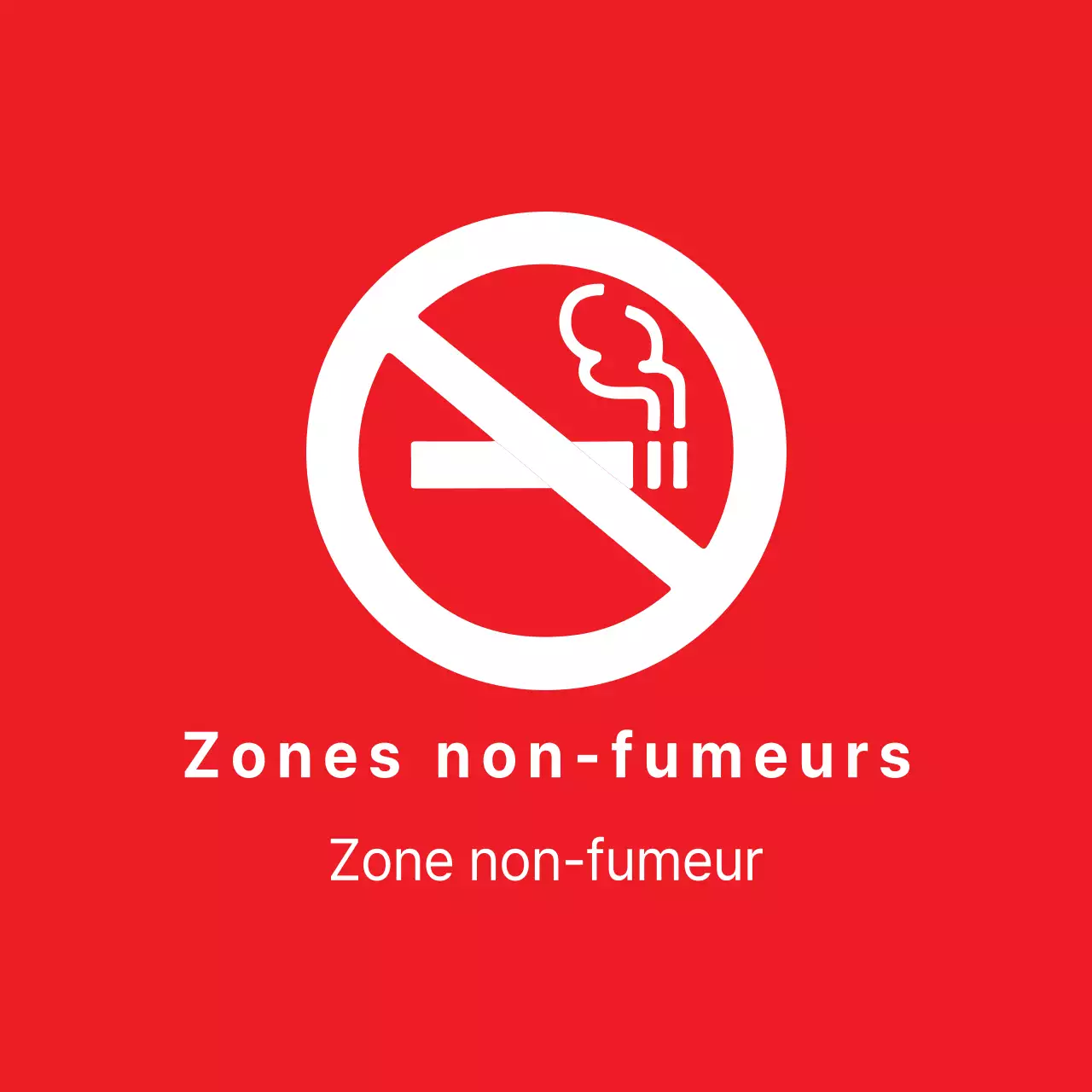 Zones non-fumeurs
