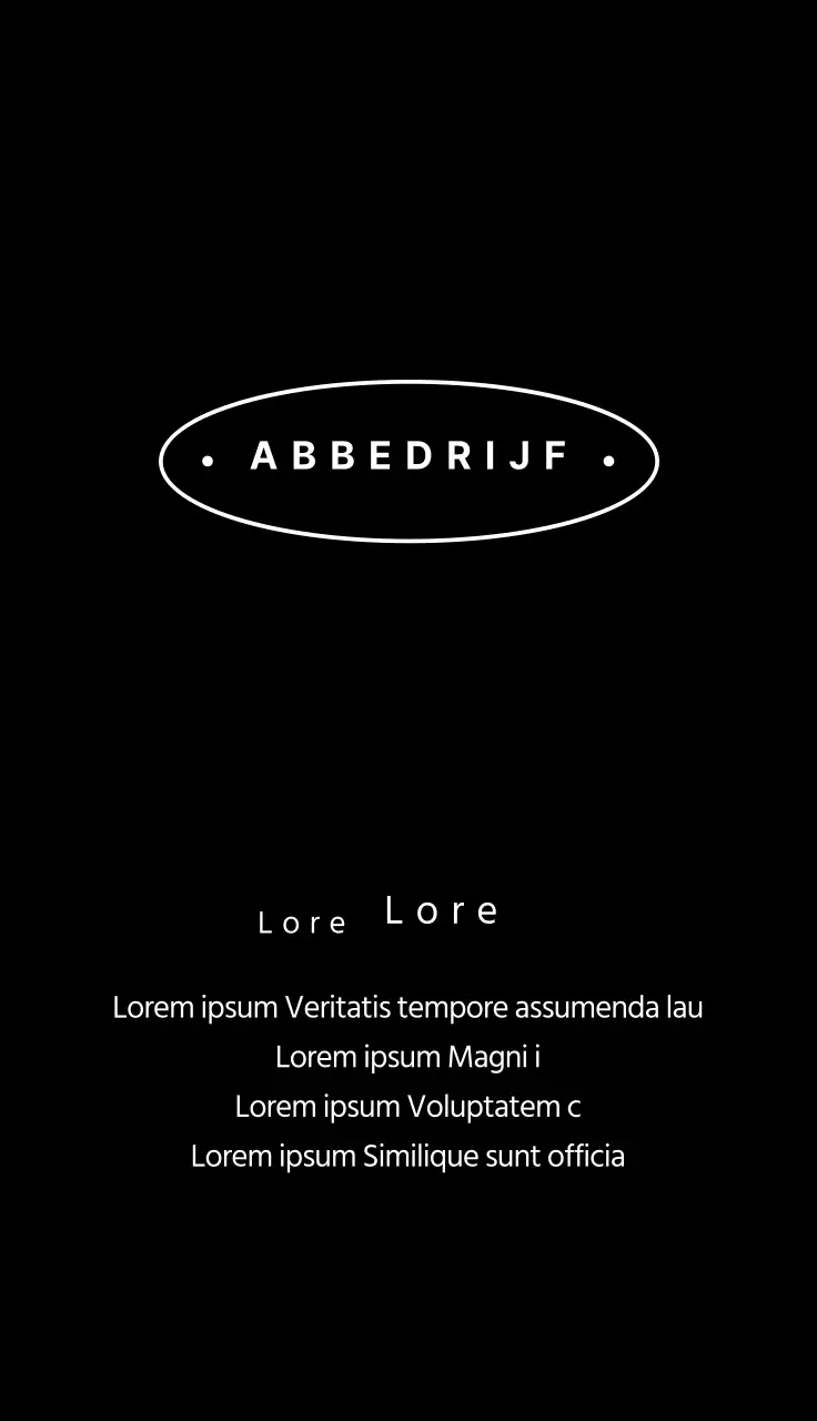 Nette zwart-witte rand ovaal bedrijf