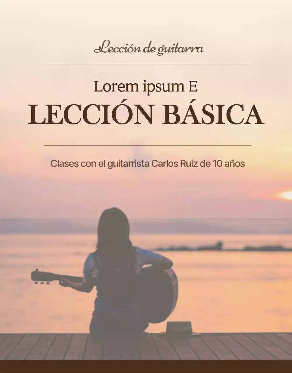 Aprende a tocar suave y emocionalmente toda la lección de guitarra detalles