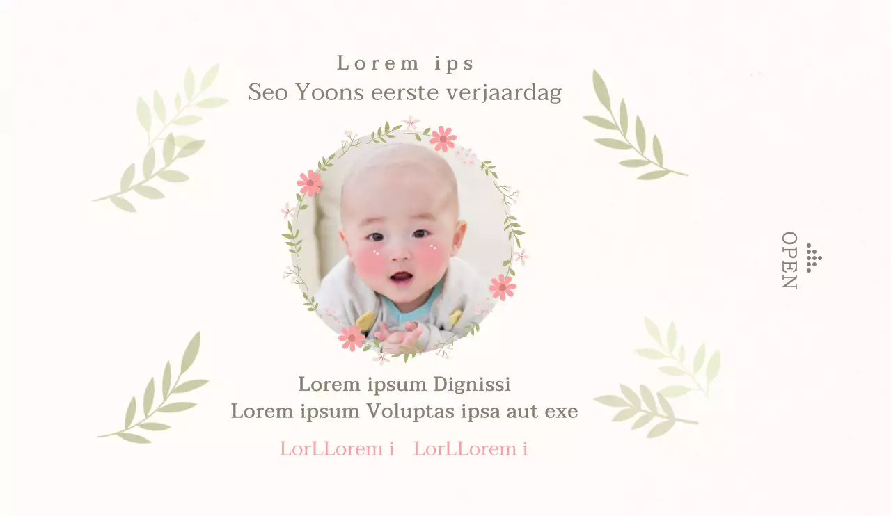 Pastelkleuren in groen en lichtgeel Eenvoudige stijl Een cadeau om een babyshower te vieren