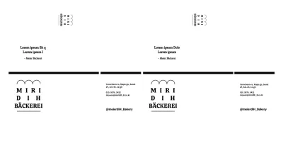 Brotförmige Bäckerei Logo-Stil für die Überprüfung und Förderung