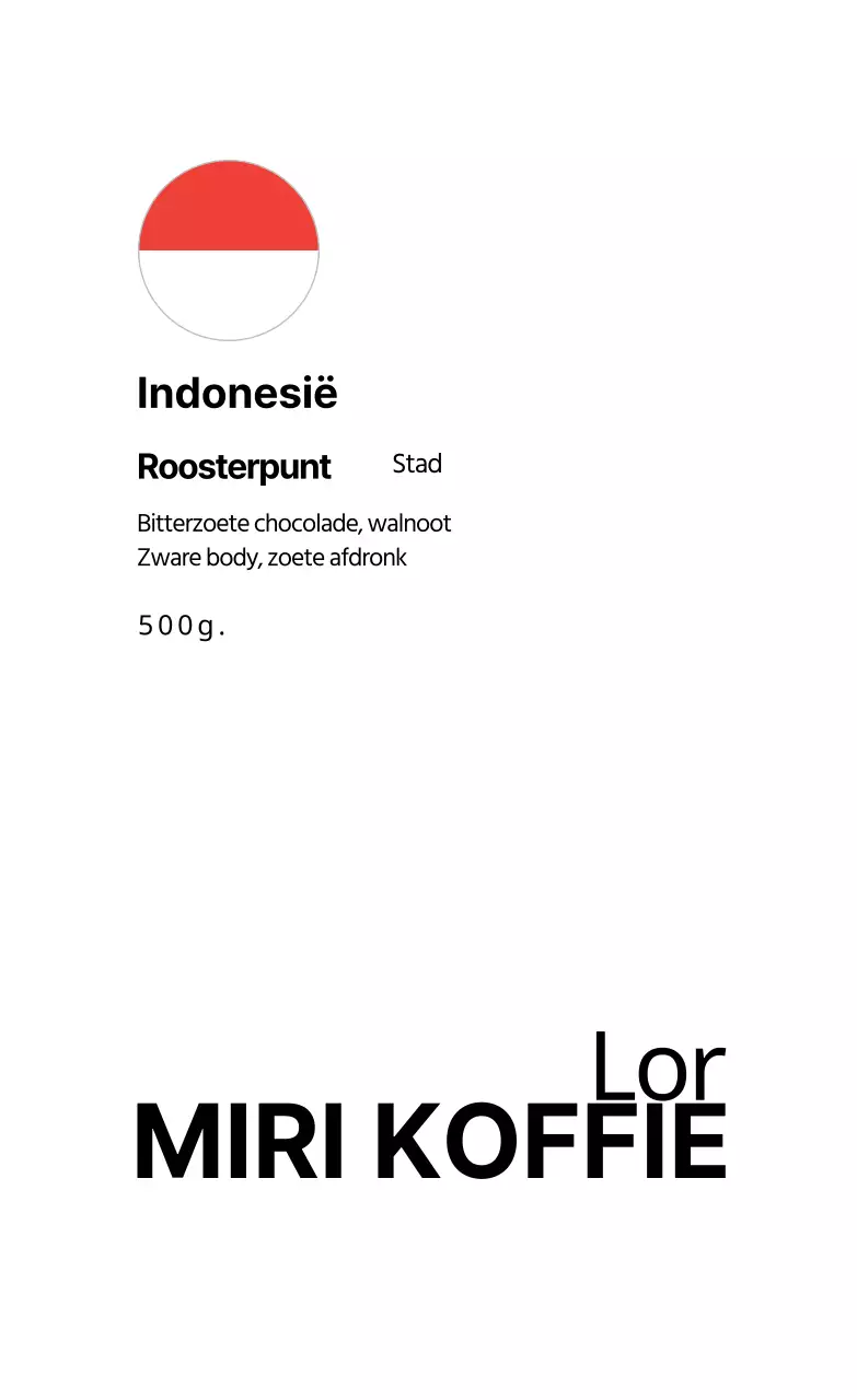 Witte vlag schoon koffie café bonenlabel