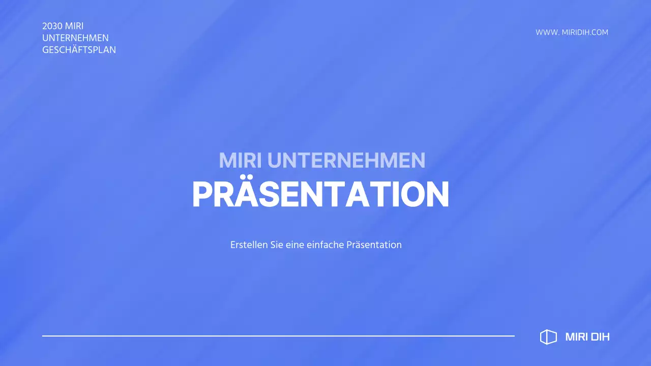 Einfacher blauer Farbverlauf Bid Proposal