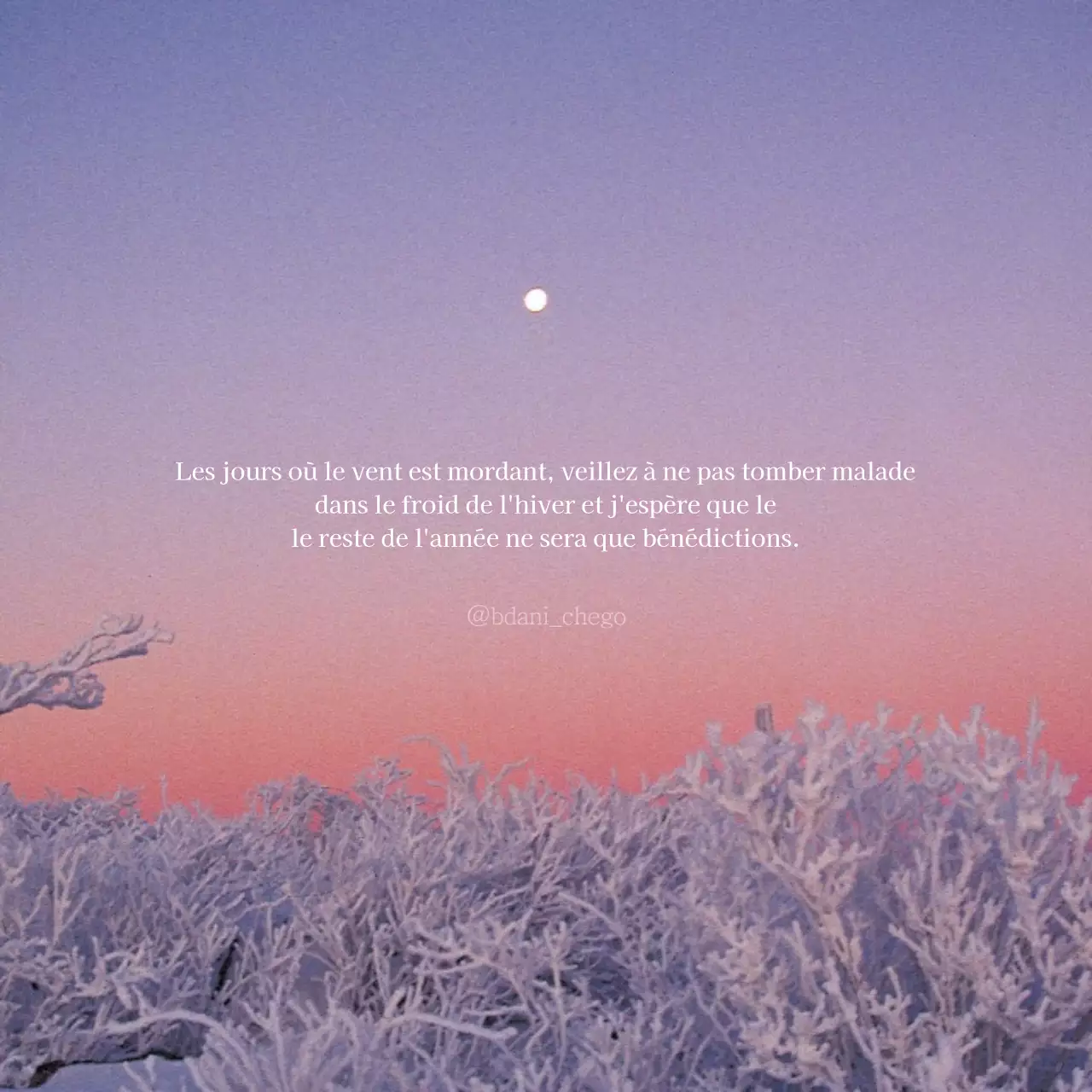 Vœux d'hiver avec un thème photo émotionnel