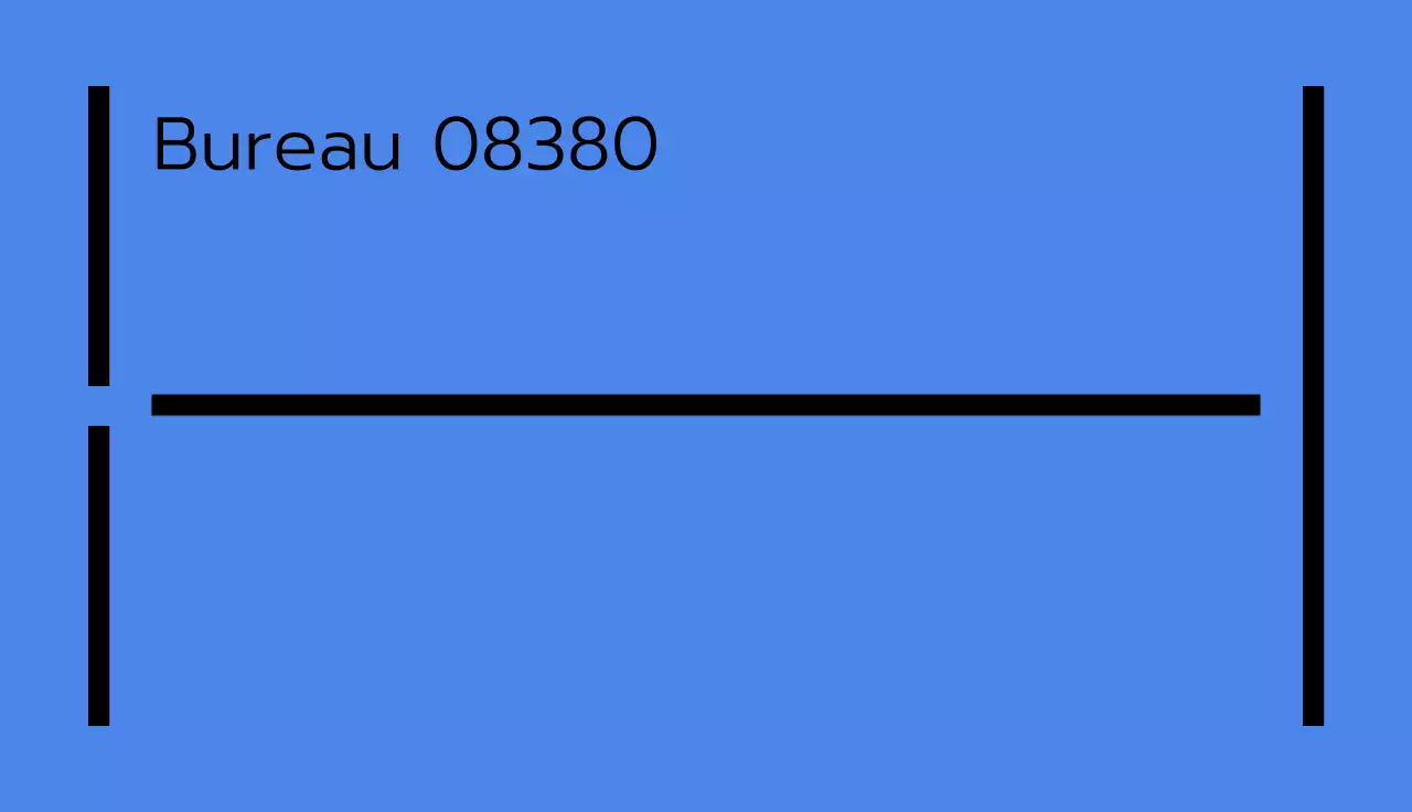 Carte de visite au style épuré avec une touche de bleu