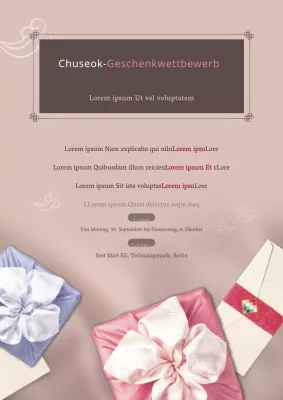 Chuseok-Geschenkwettbewerb