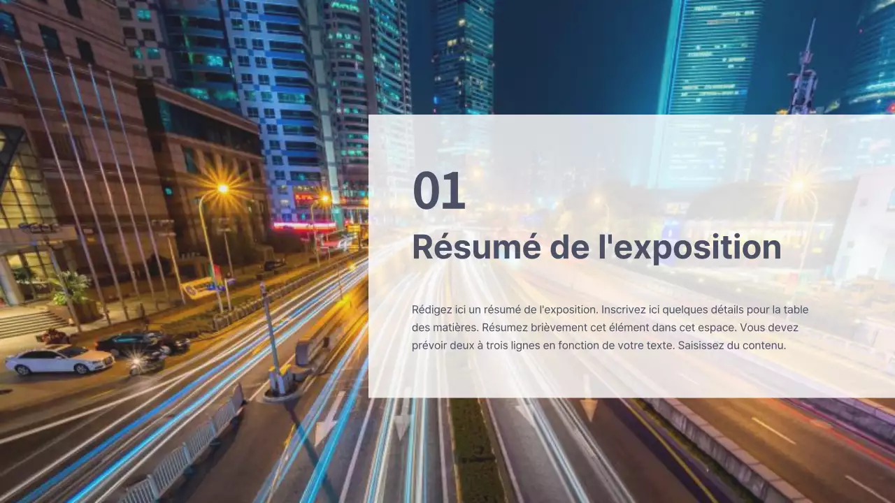 Modèle de plan d'exposition automobile