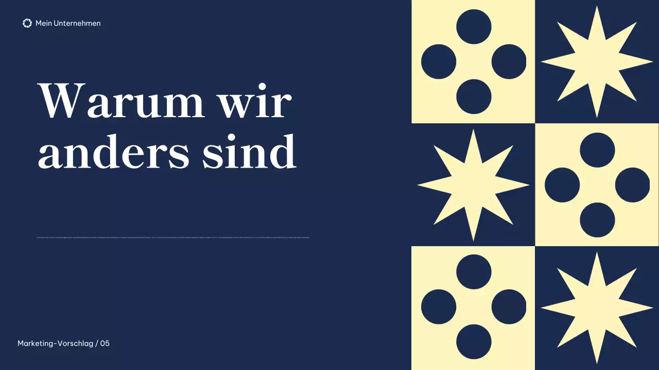 navy modern marketing proposal document