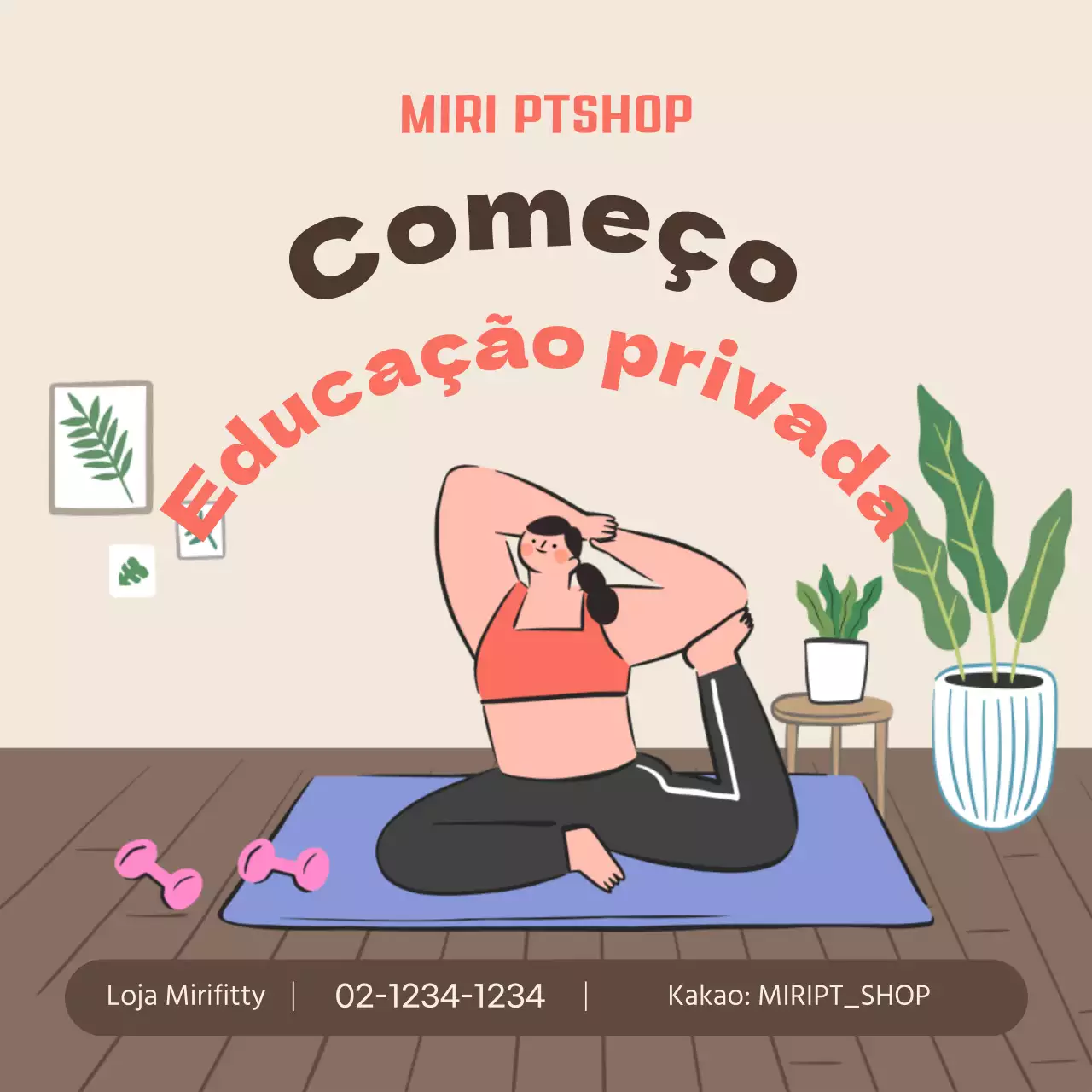 Promover a formação em casa em tons de bege