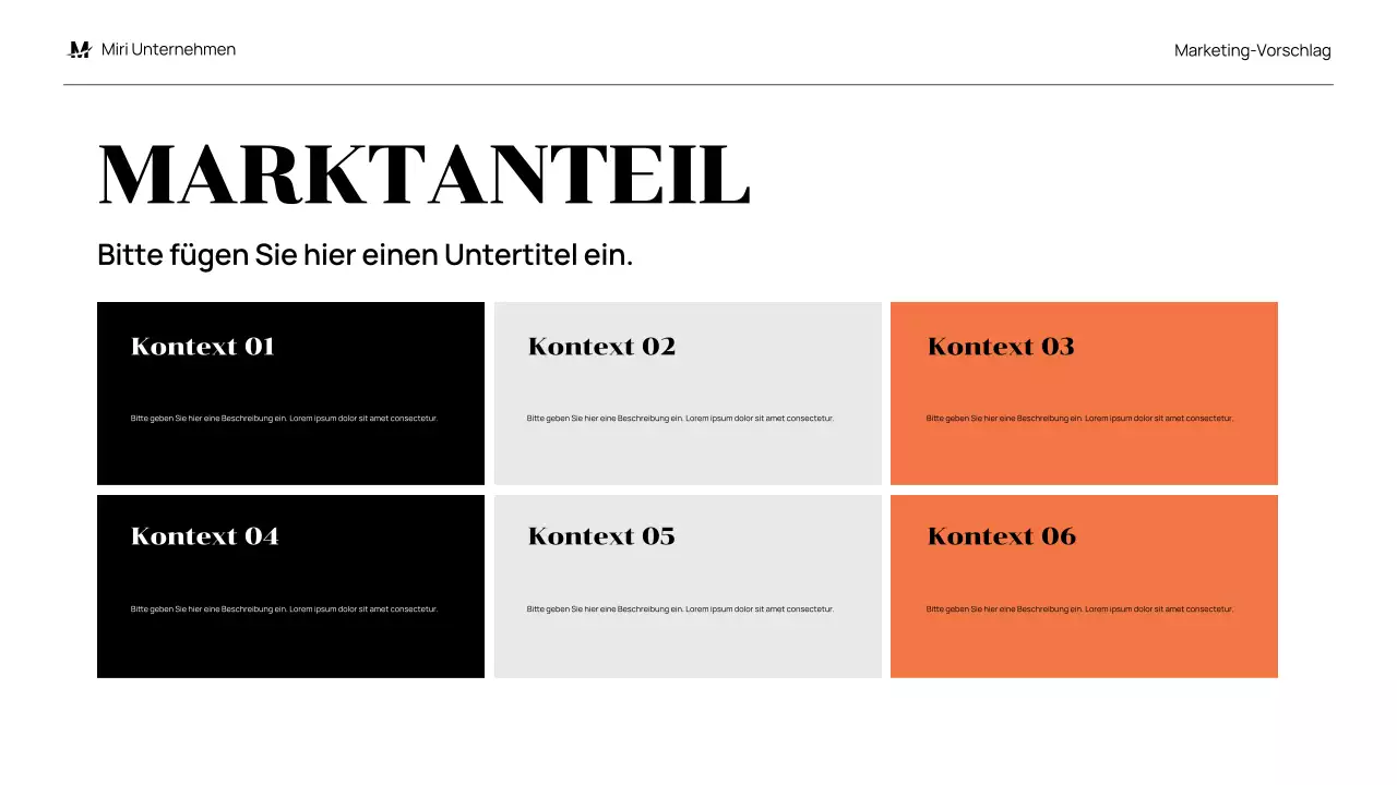 black modern marketing proposal