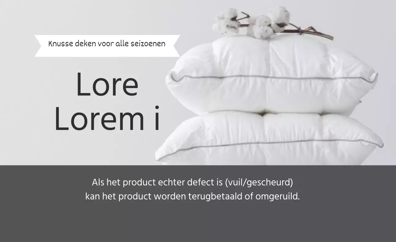 Grijs eenvoudig dekbed met foto-accent checklist