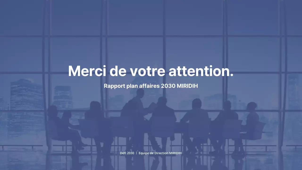 Un plan d'affaires simple dans les tons marine