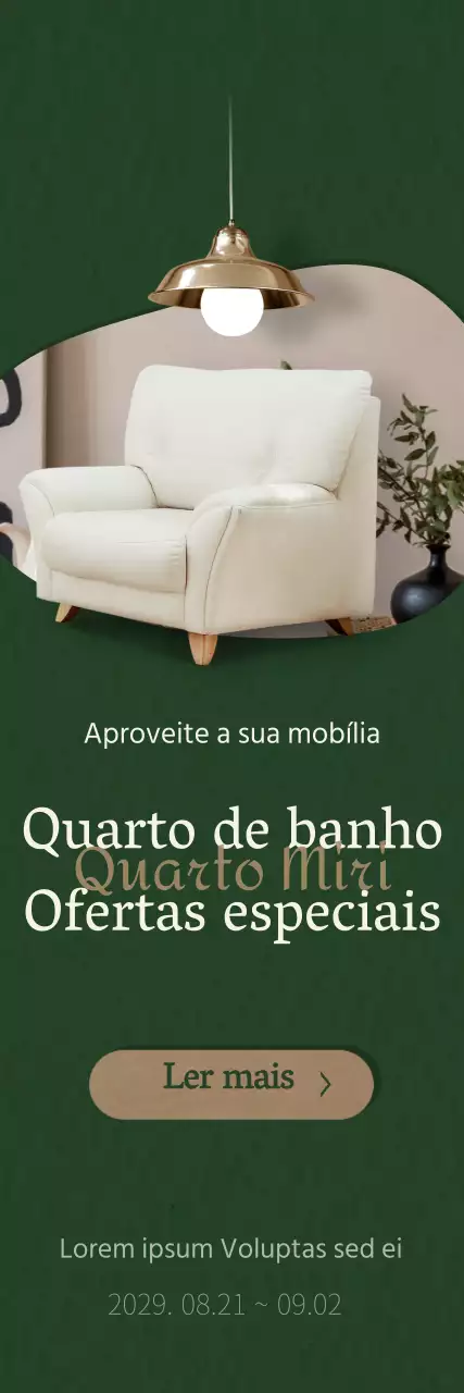 Poupe nos interiores em verdes e castanhos