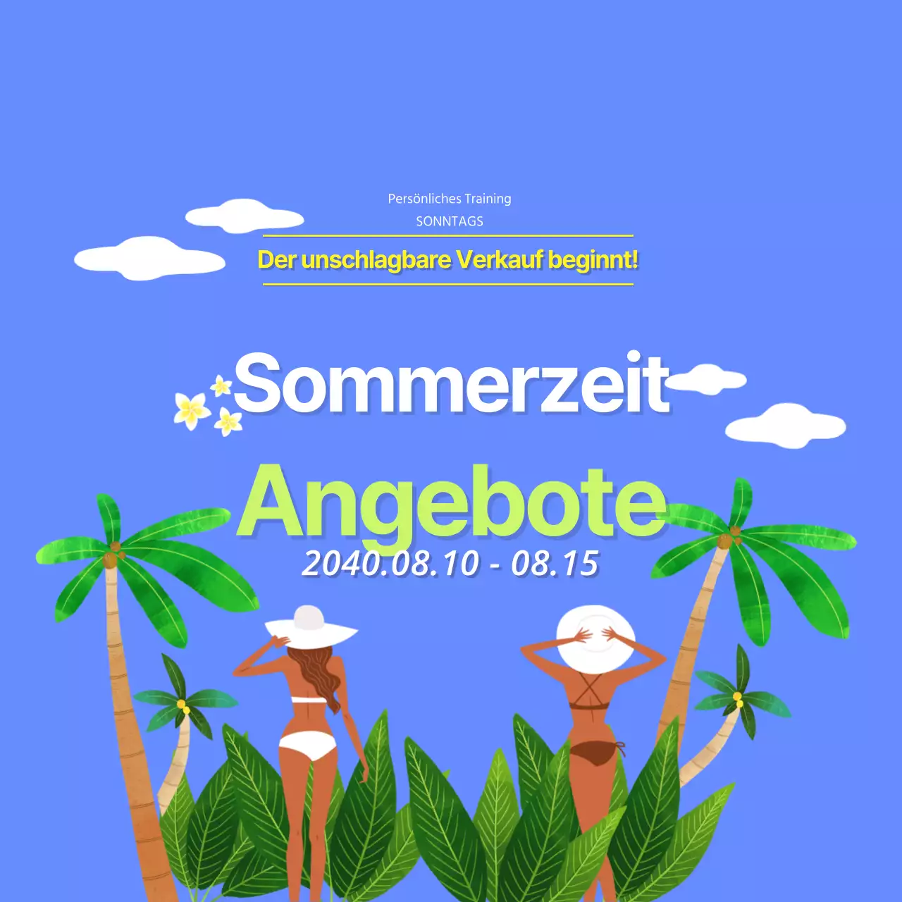 Fitness-Sommerschlussverkauf