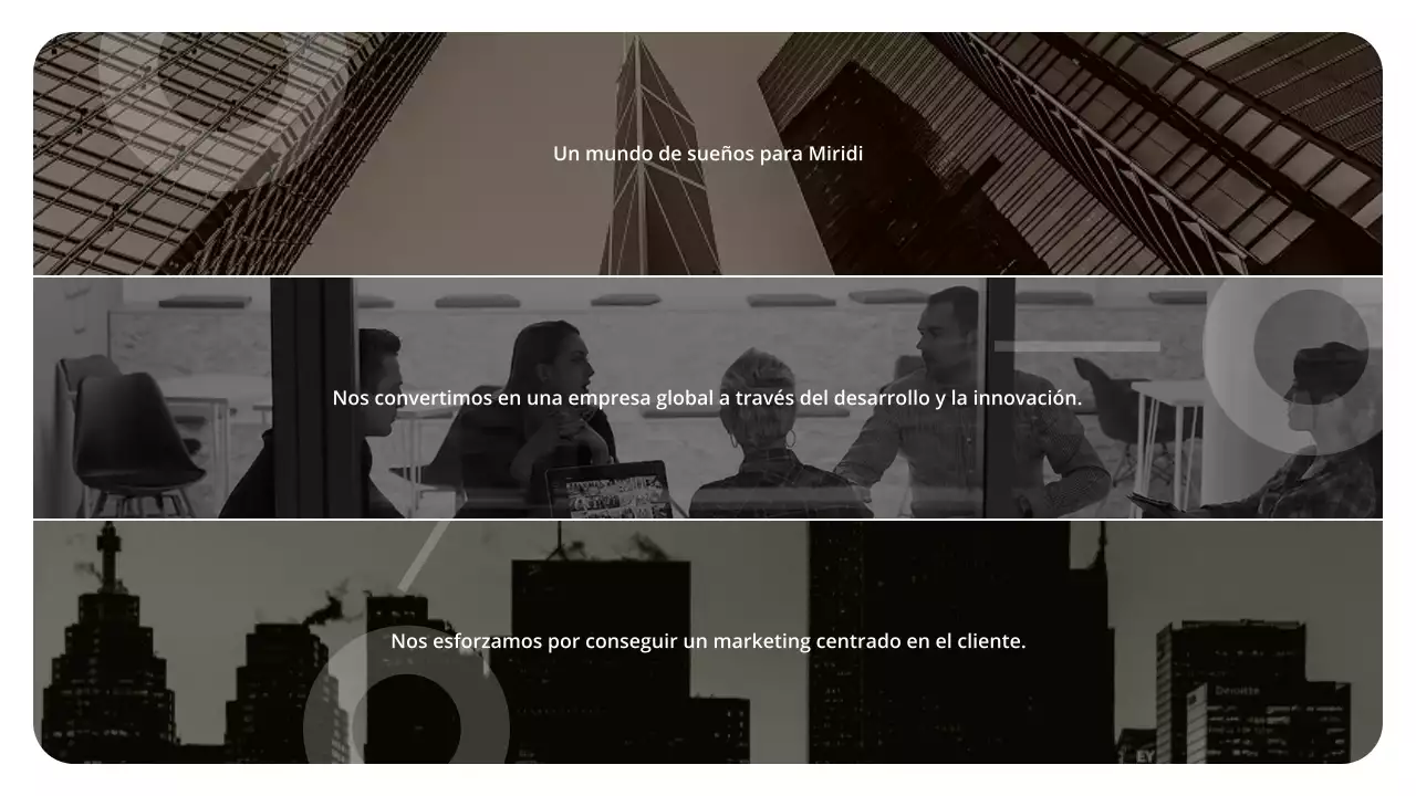 Propuesta de negocio con un toque marrón-rojizo