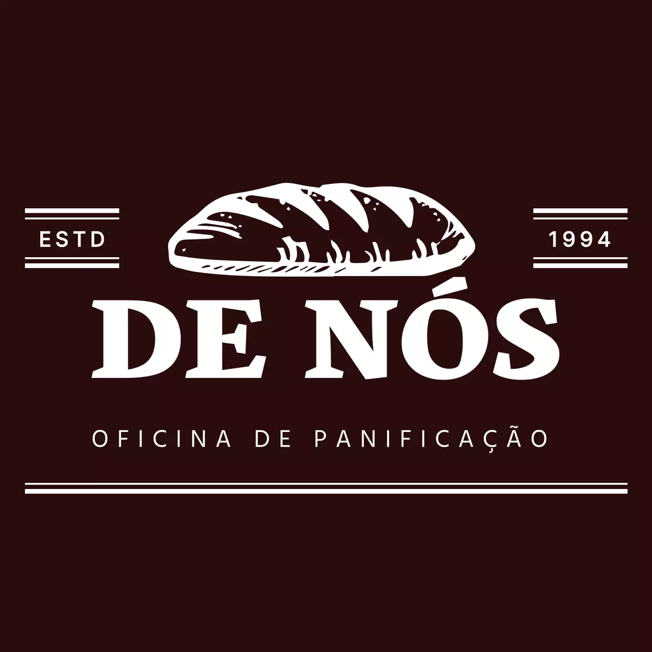 Símbolo moderno e simples em castanho e branco e combinação de texto estilo logótipo para o pessoal da padaria