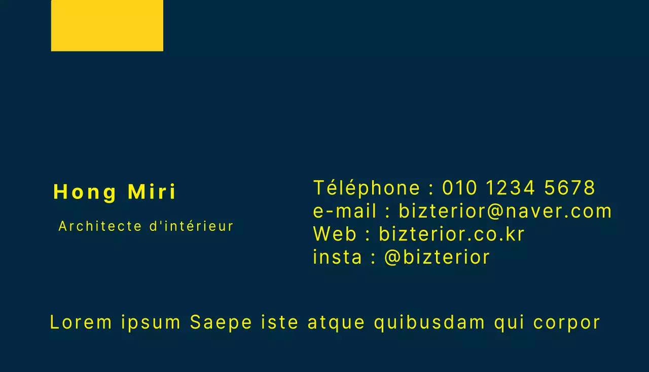 Logo jaune bleu propre à l'entreprise