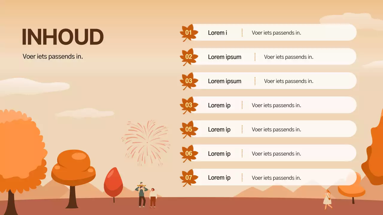 Bruin en Natuurlijk Herfstfestival Prospectus