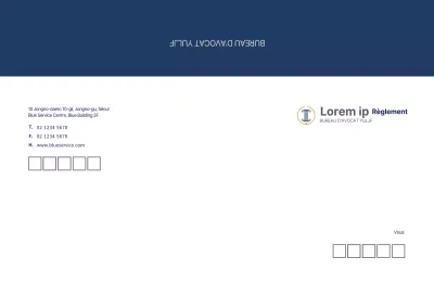 Cabinet d'avocats d'affaires moderne de couleur bleu marine