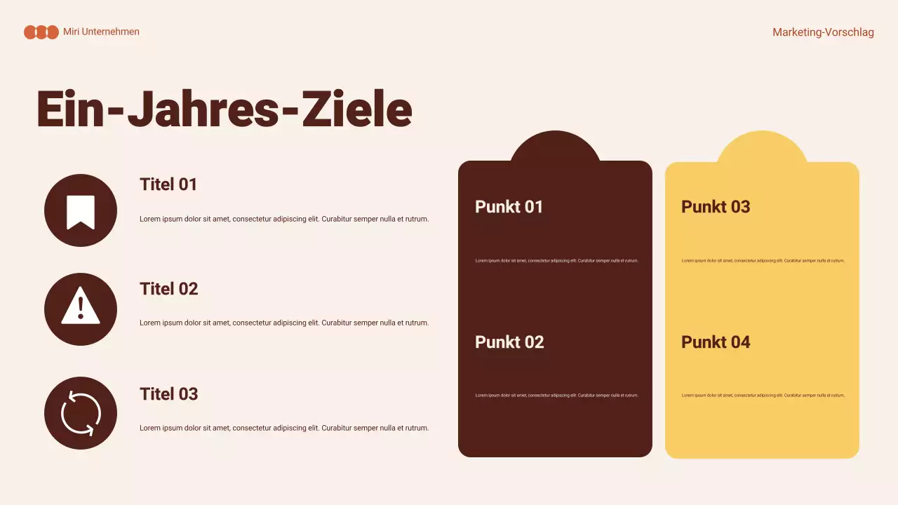 orange abstraktes Marketingdokument