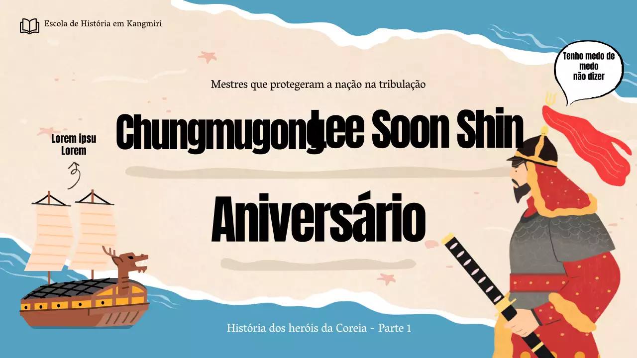 Uma miniatura engraçada do YouTube do aniversário de Chungmugong Yi Sun-sin