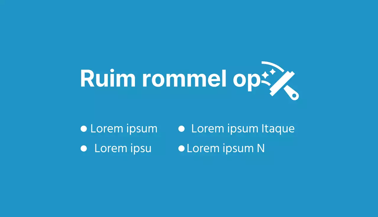 Schattige schoonmaakdienst met blauwe illustratie