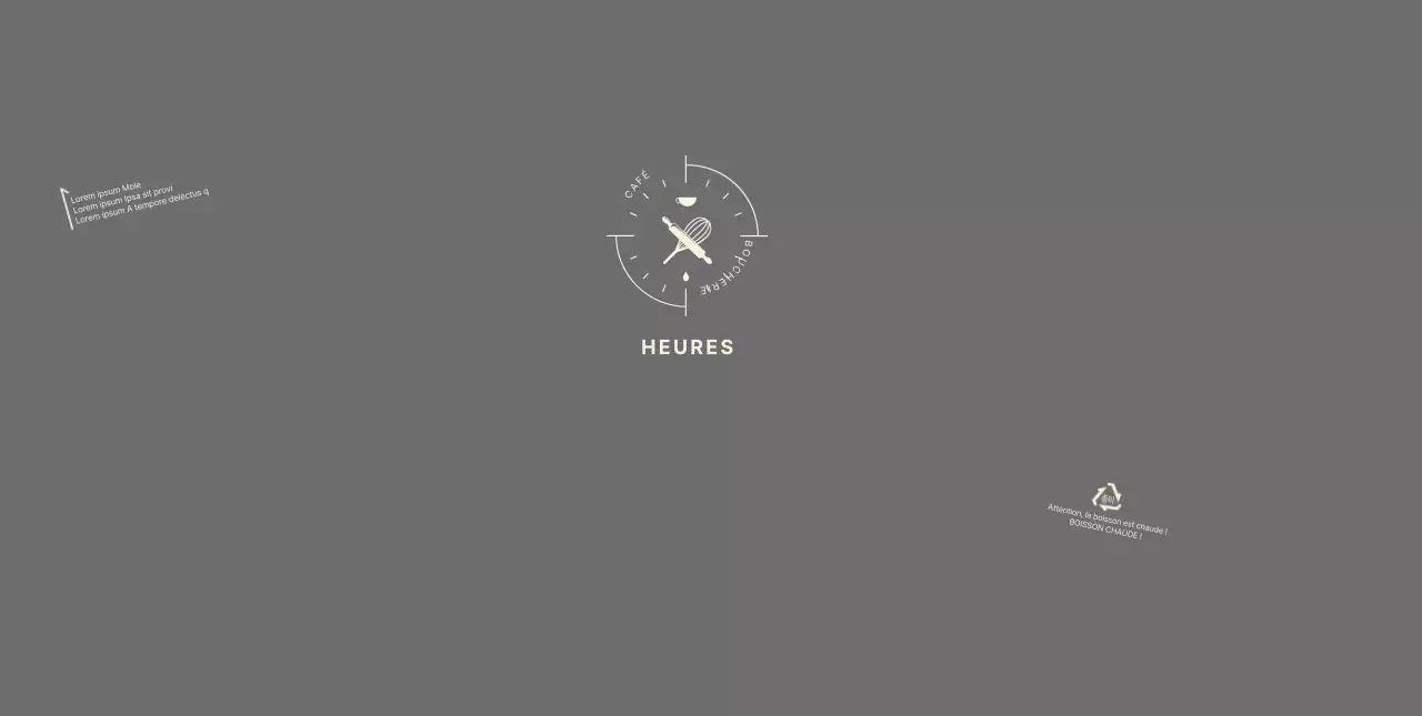 Icône grise Neat Bakery Cafe