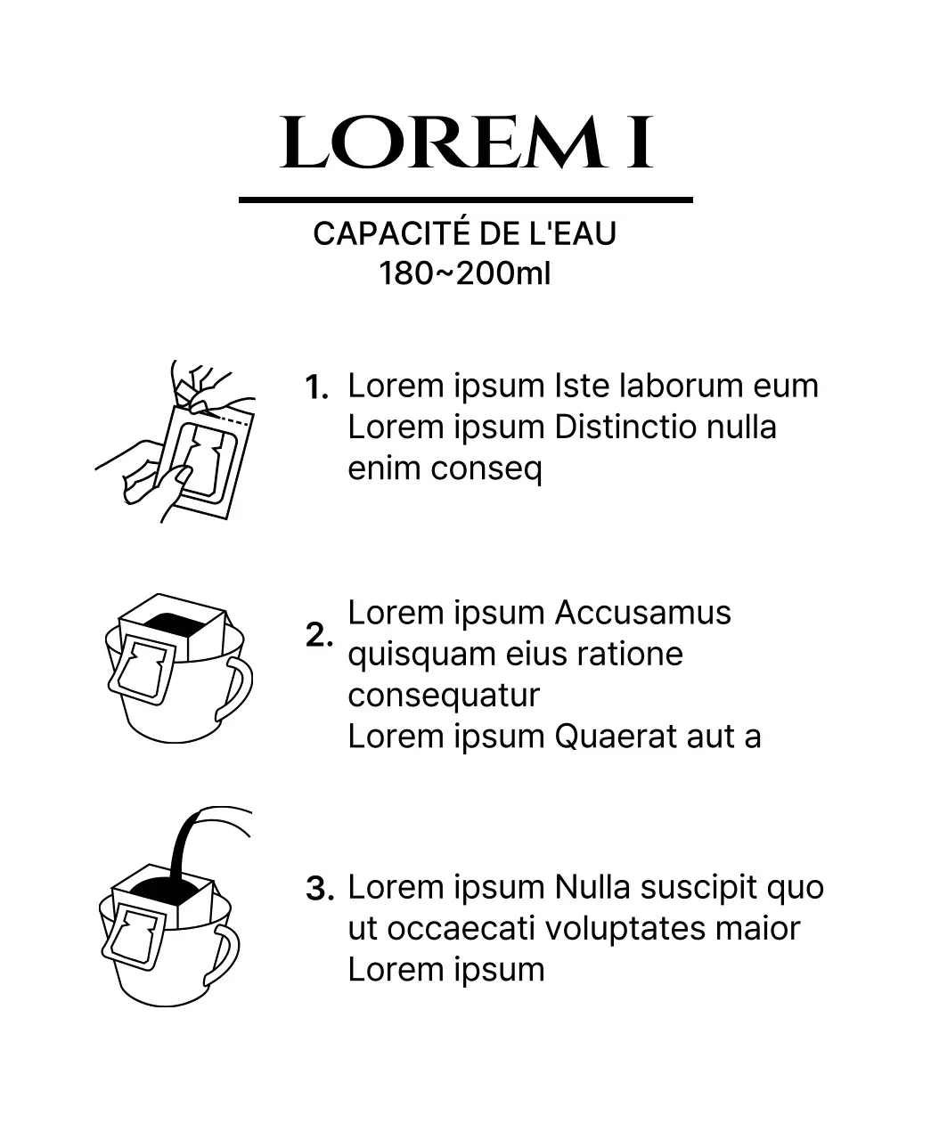 Pochette avec logo du café