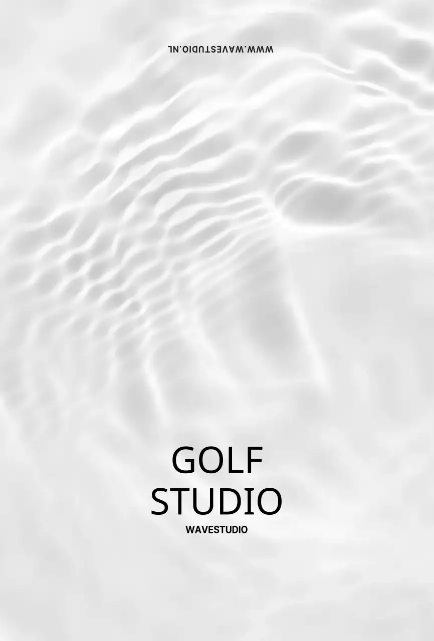 Wave Fotografie Eenvoudige Studio Boekingsmap Kaart