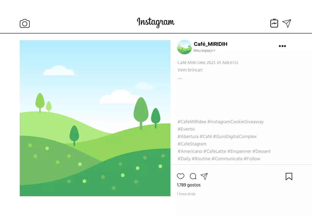 Promoção simples do Instagram branco