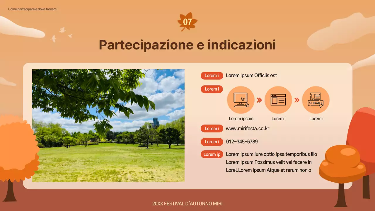 Prospetto del Festival Autunno Marrone e Naturale