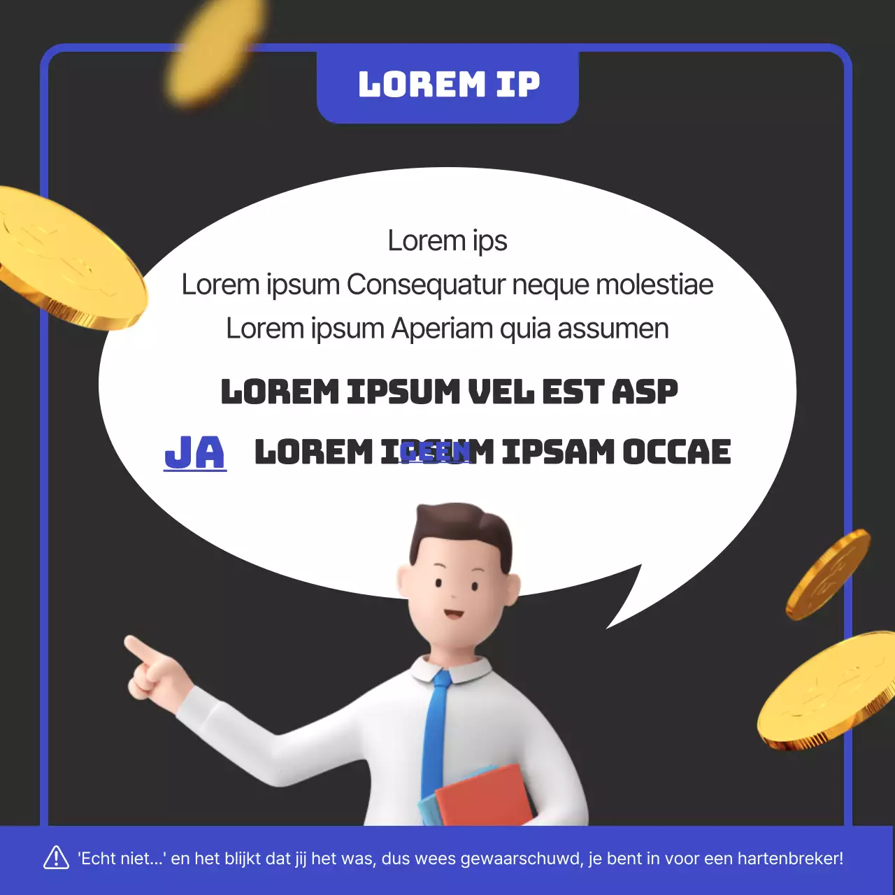 Blauwe en zwarte overbestedingsfactuur