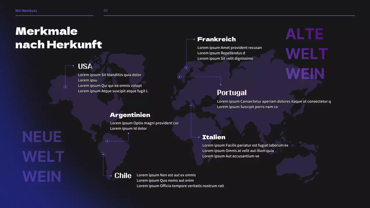 Weinbrauerei-Seminar in Schwarz- und Lilatönen