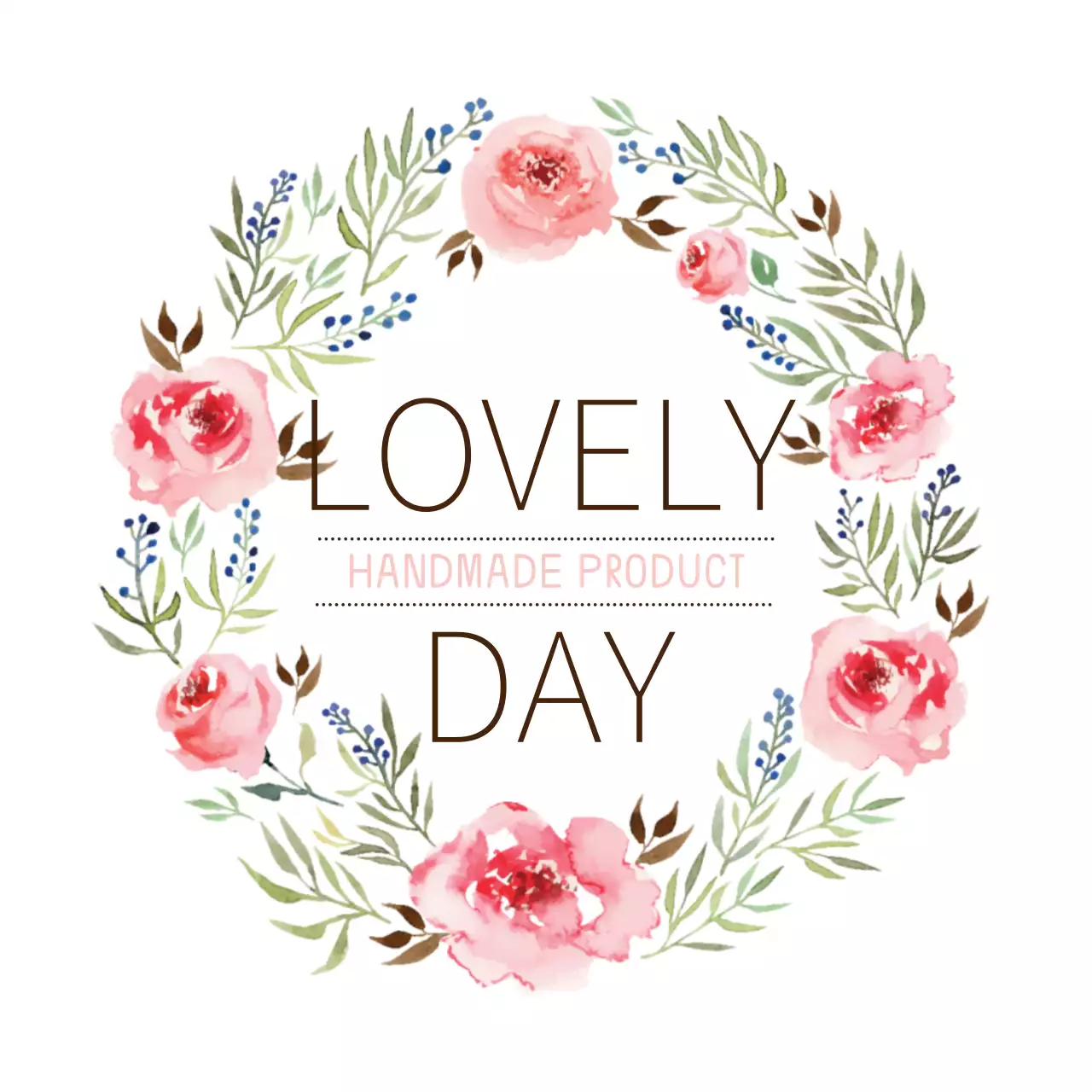 ピンク 上品 花 ラベル ファンシーバナー