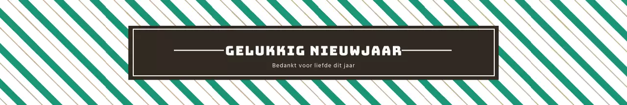 Gestreept kerstcadeaupapier