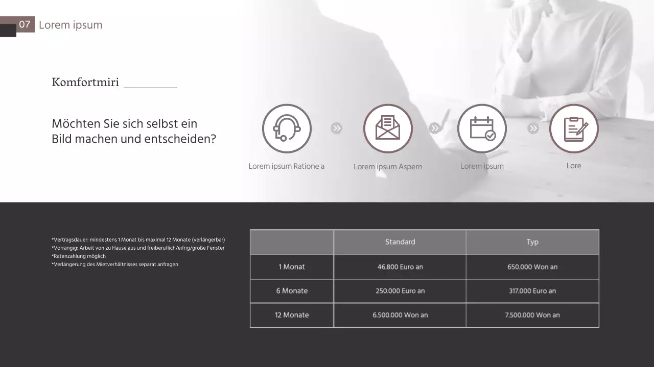 Haus Einzugsangebot Thema in braun und grau