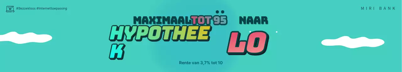 Lichtblauw en roze hypotheek gif geanimeerde video banner