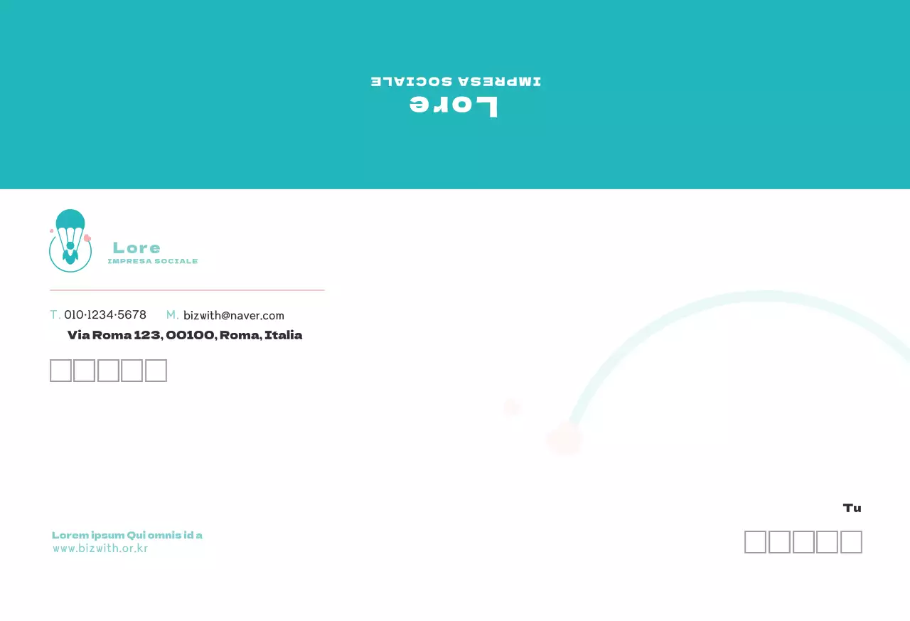 logo blu pulito per aziende non profit