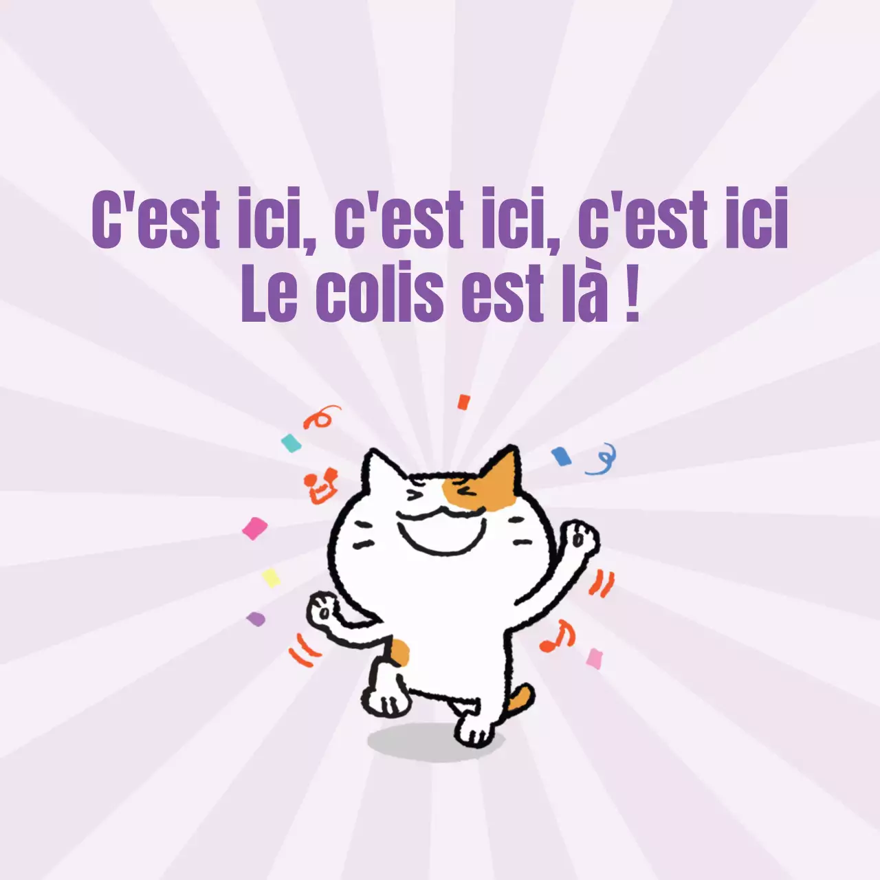 Le colis est arrivé !