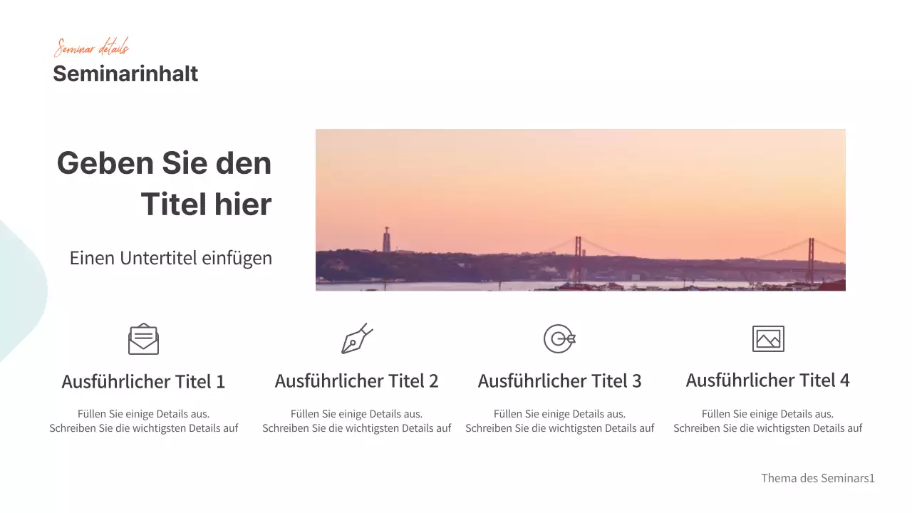 Präsentationen für Seminare