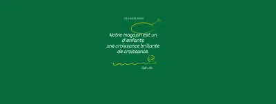 Le concept YesKidsZone en vert et jaune