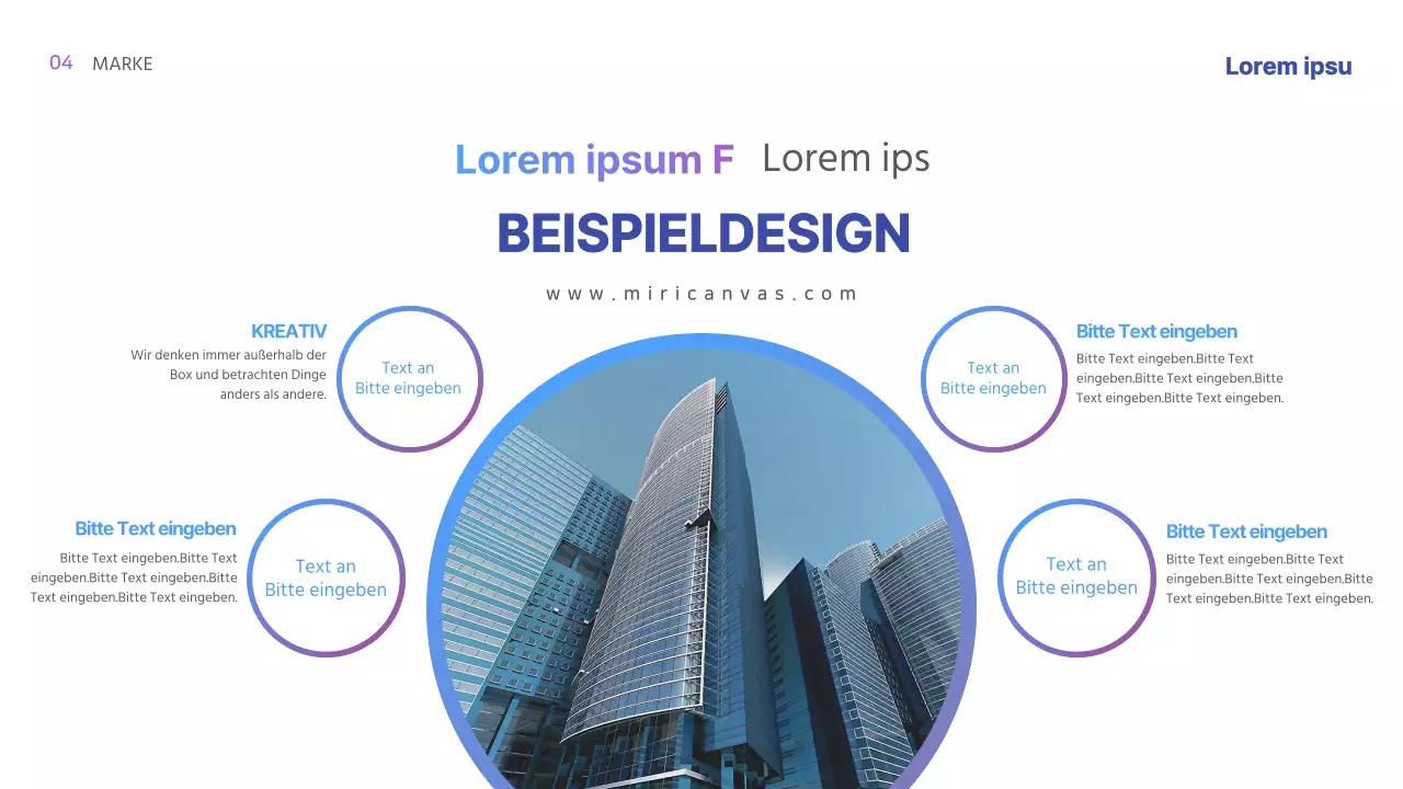 Hellblauer Farbverlauf IR-Vorlage