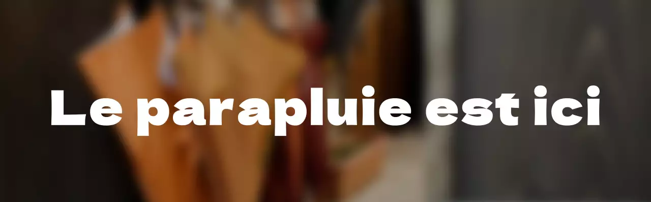 Porte-parapluie de style simple texte d'orientation