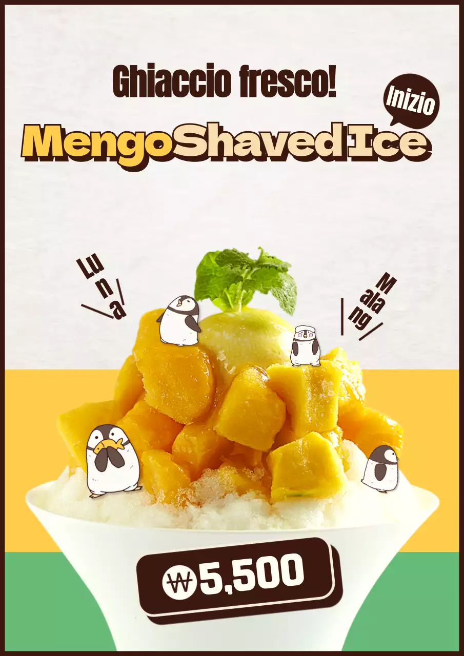 Nuovo menu per la granita